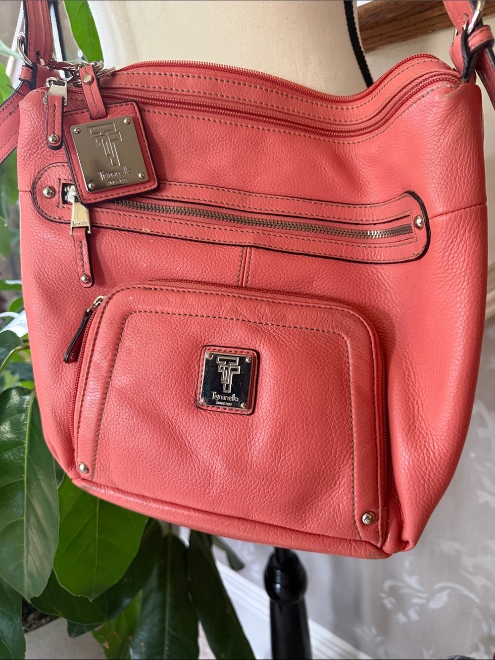 TIGNANELLO ladies handbag very good condition leather - Picture 8 of 11